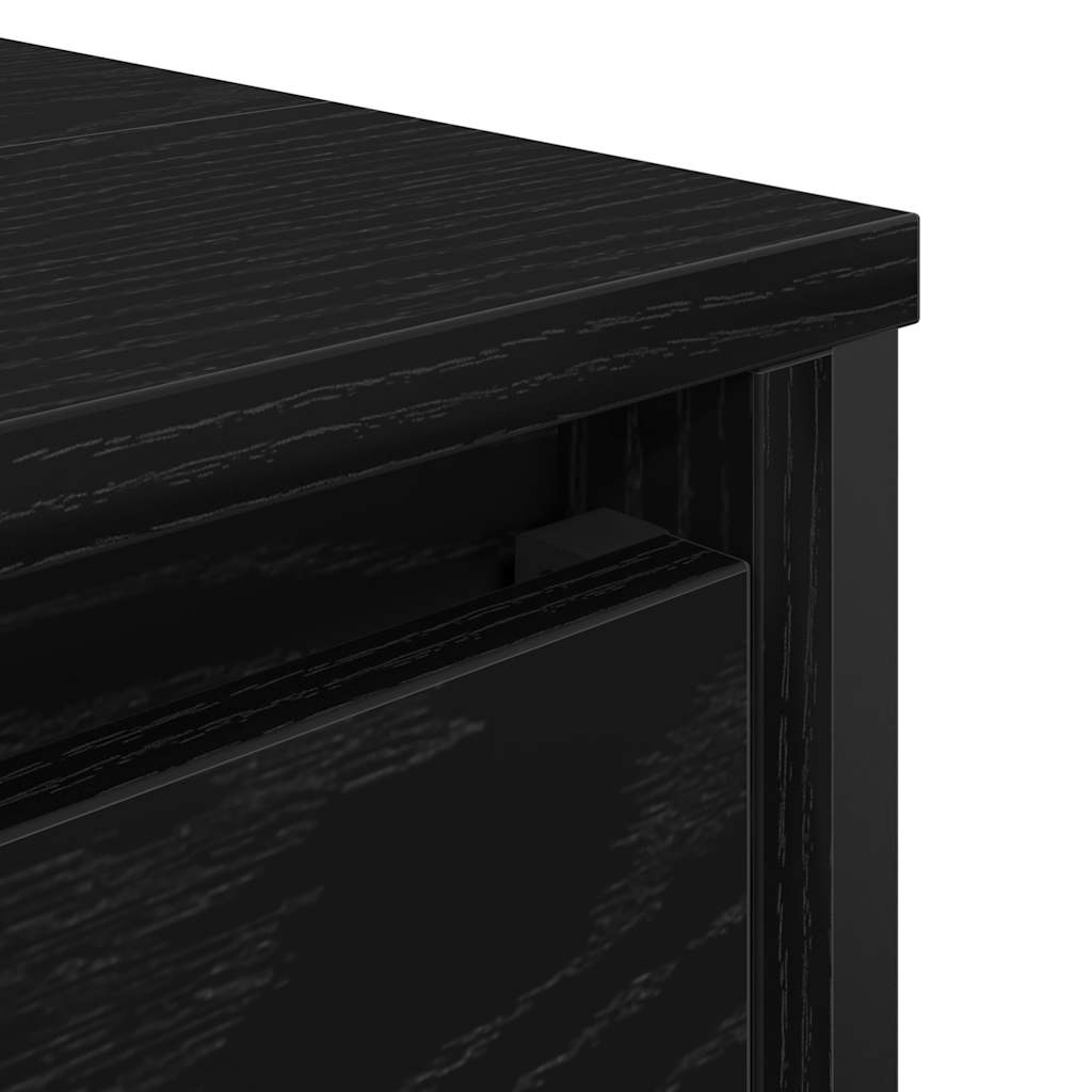 Waschbeckenunterschrank Schwarz 60x34,5x60 cm