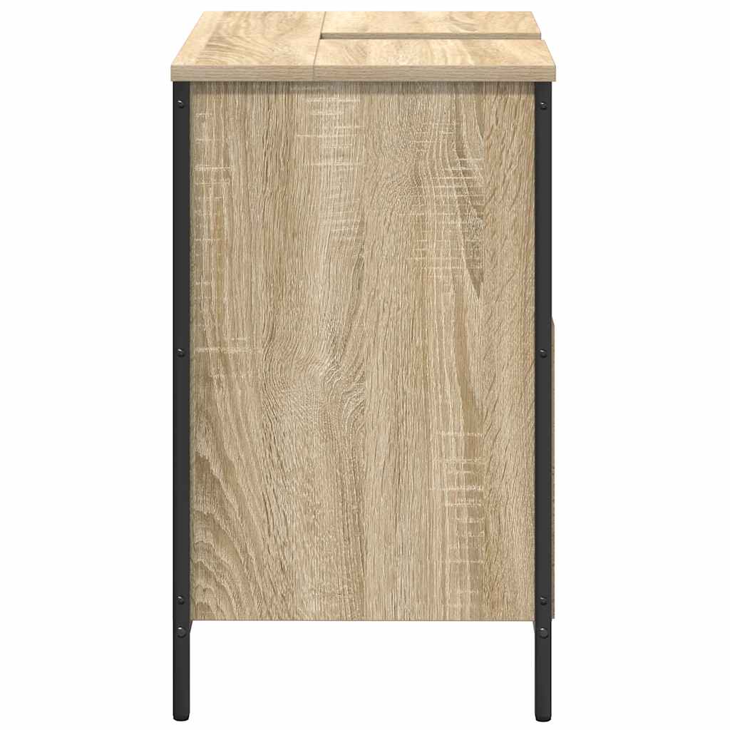 Waschbeckenunterschrank Sonoma-Eiche 60x34,5x60 cm