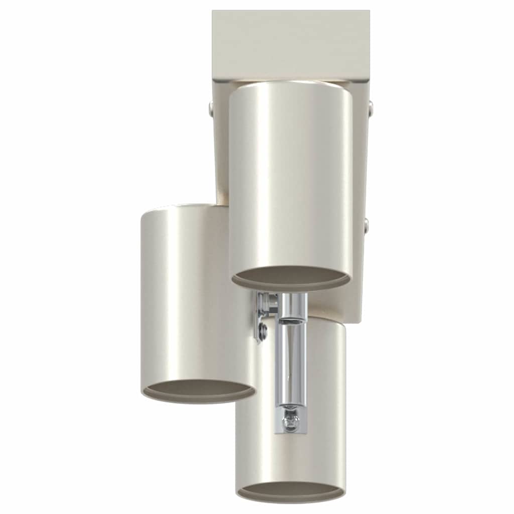 Deckenstrahler mit Strahlern Nickel 38 x 6,5 x 11,5 cm Metall