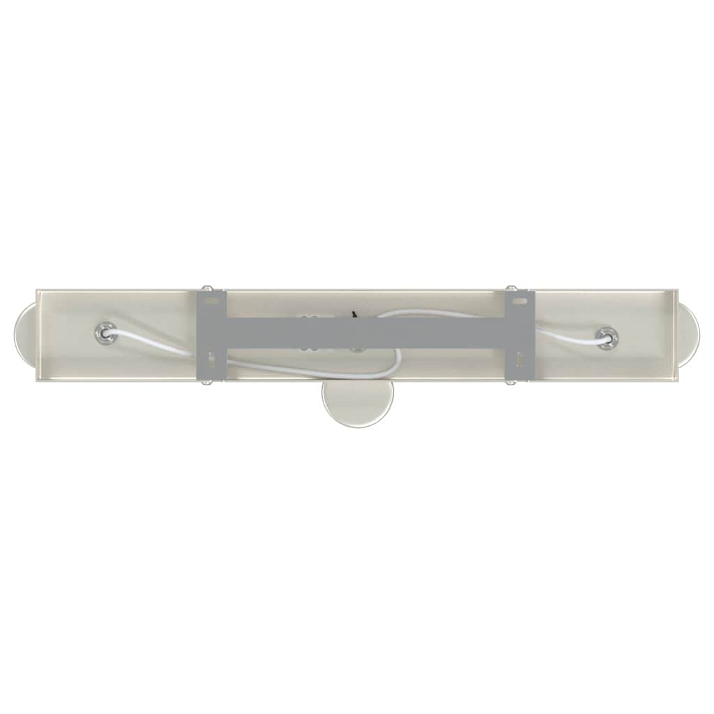 Deckenstrahler mit Strahlern Nickel 38 x 6,5 x 11,5 cm Metall