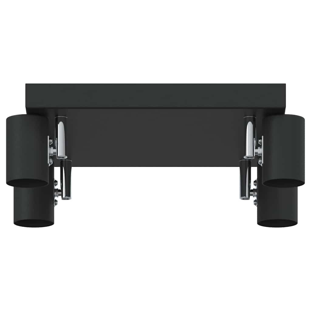 Deckenstrahler mit Strahlern Schwarz 26,5 x 26 x 11,5 cm Metall