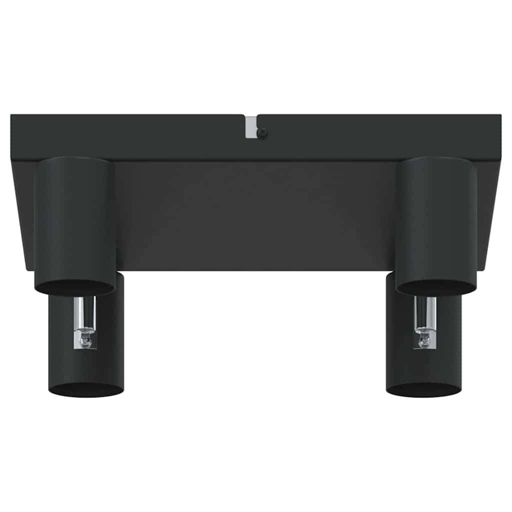 Deckenstrahler mit Strahlern Schwarz 26,5 x 26 x 11,5 cm Metall