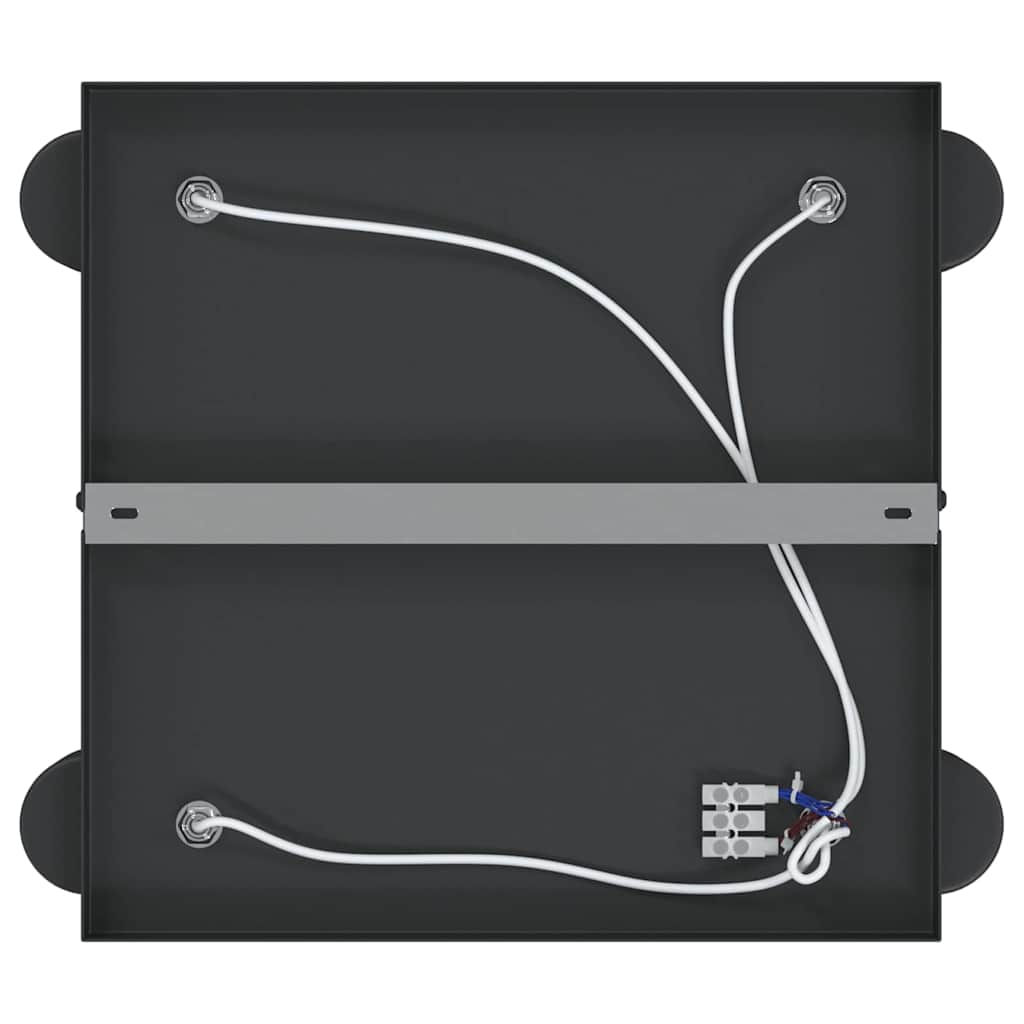 Deckenstrahler mit Strahlern Schwarz 26,5 x 26 x 11,5 cm Metall