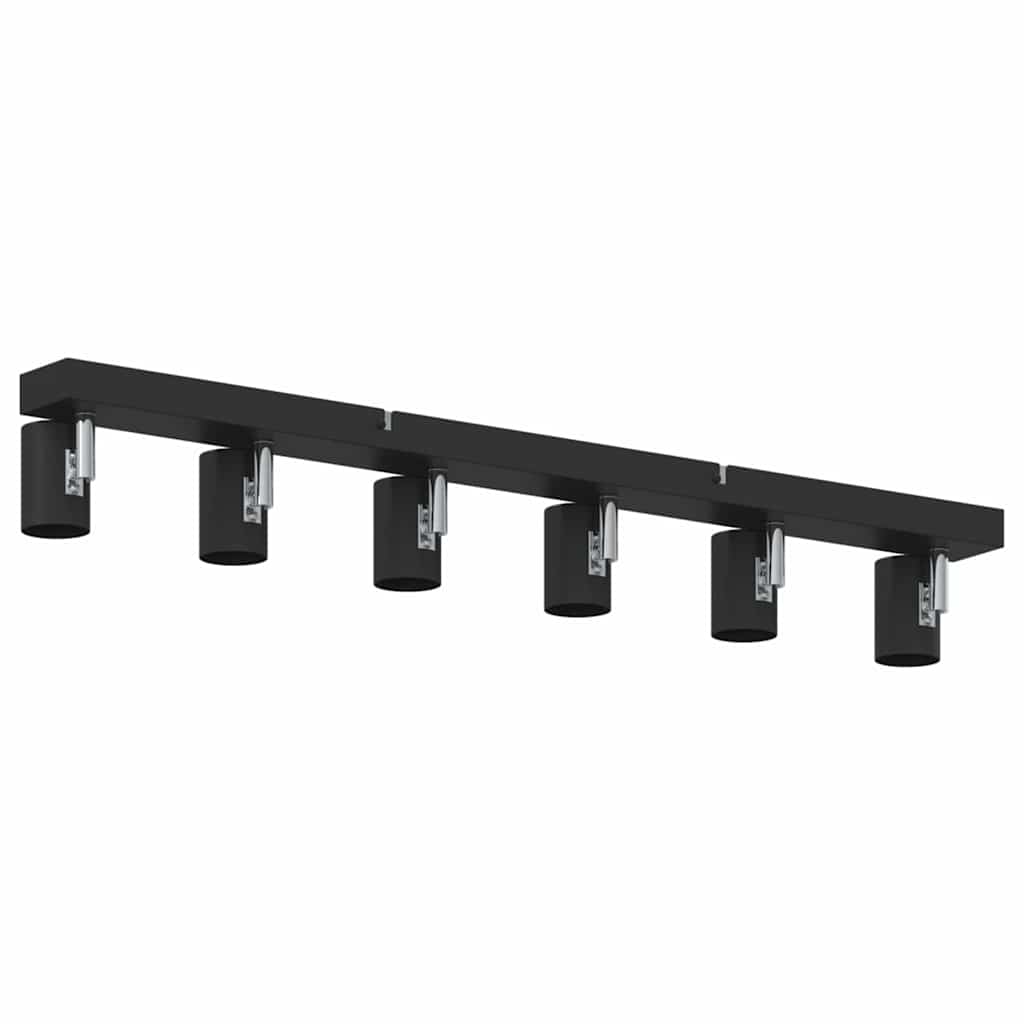 Deckenstrahler mit Strahlern Schwarz 73 x 6,5 x 11,5 cm Metall