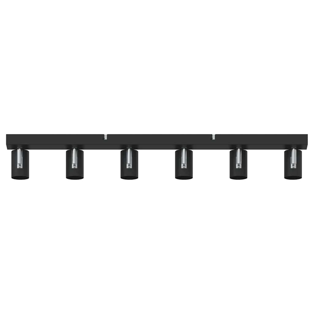 Deckenstrahler mit Strahlern Schwarz 73 x 6,5 x 11,5 cm Metall
