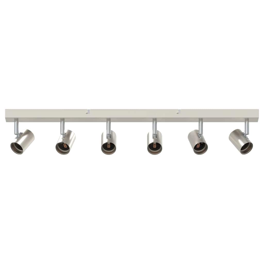 Deckenstrahler mit Strahlern Nickel 73 x 6,5 x 11,5 cm Metall