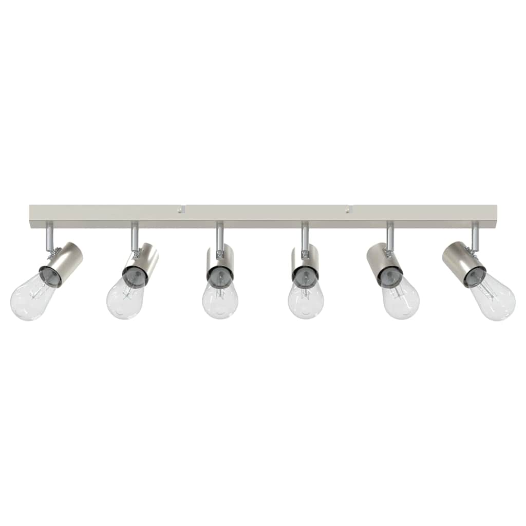 Deckenstrahler mit Strahlern Nickel 73 x 6,5 x 11,5 cm Metall