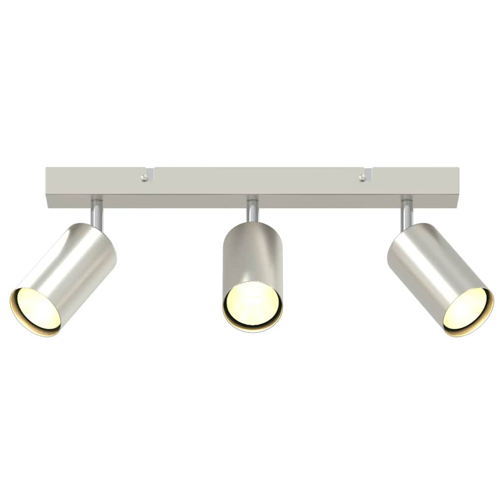 Deckenstrahler mit Strahlern Nickel 38 x 6 x 16 cm Metall