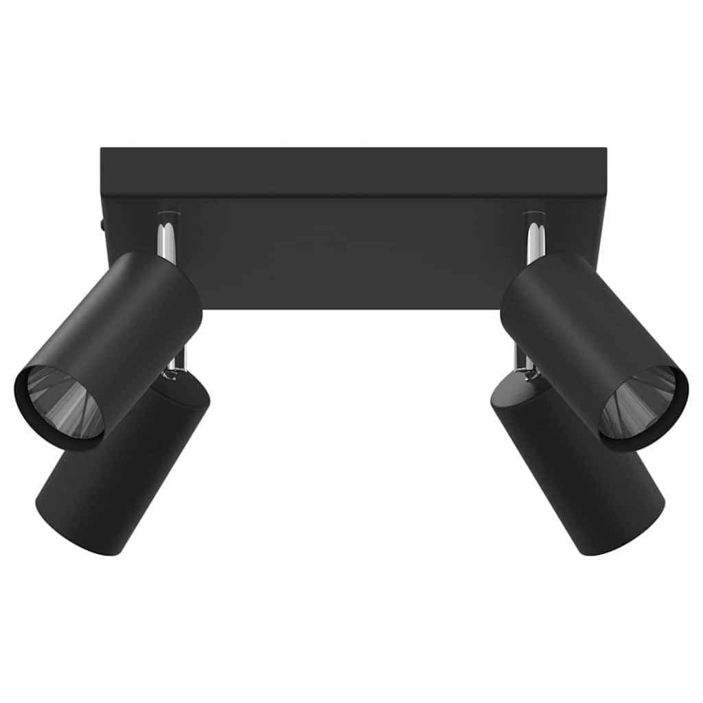 Deckenstrahler mit Strahlern Schwarz 26 x 26 x 16 cm Metall