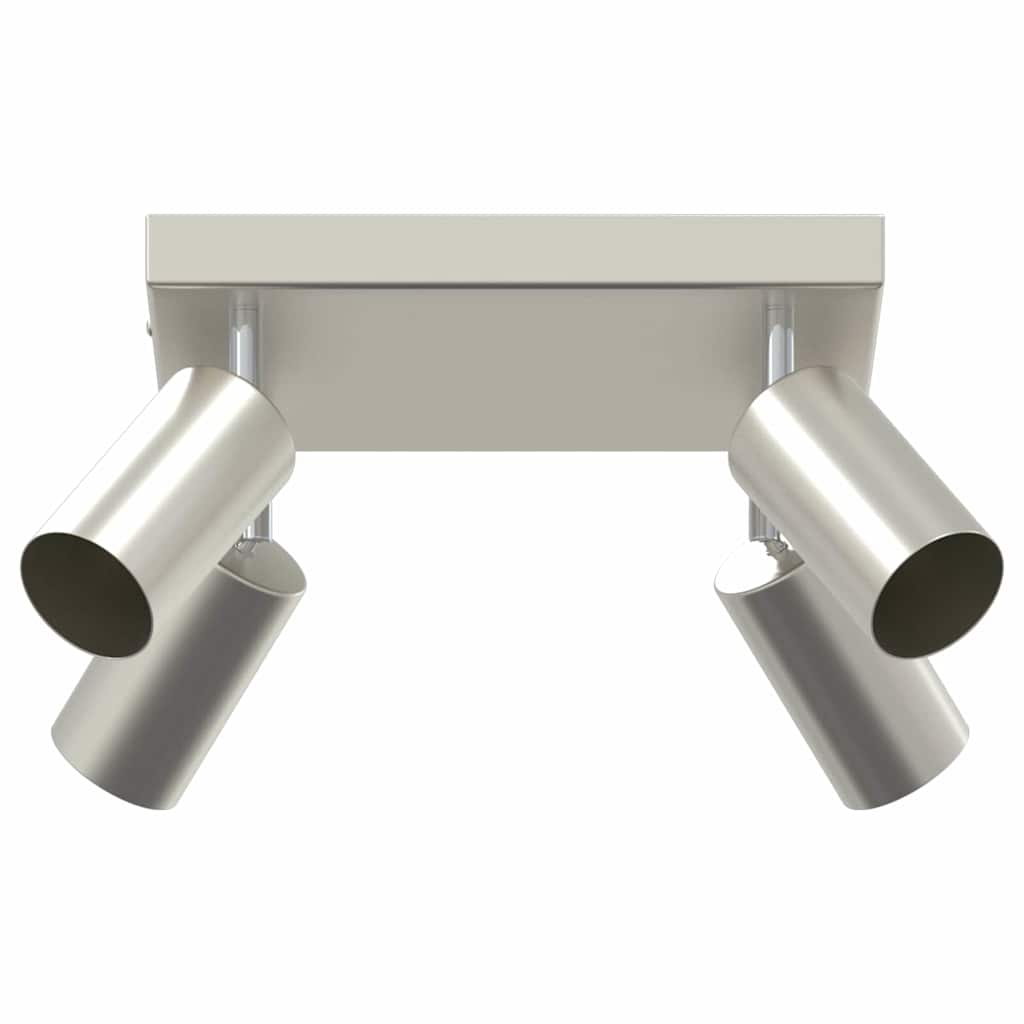 Deckenstrahler mit Strahlern Nickel 26 x 26 x 16 cm Metall