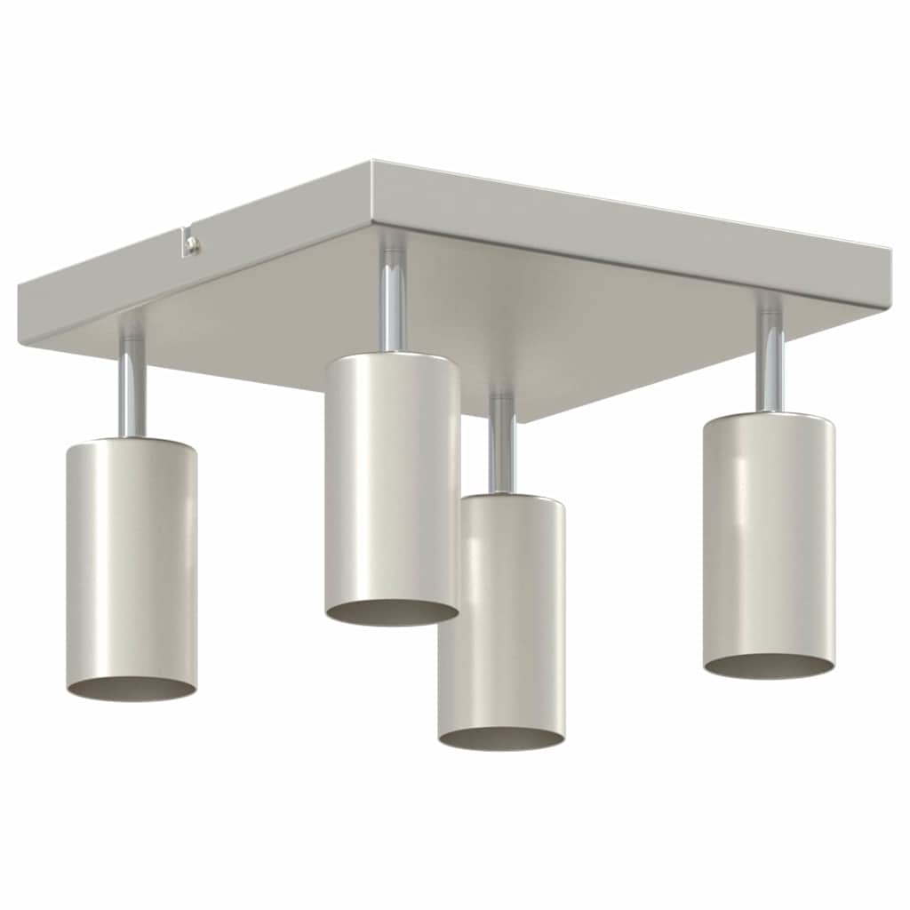 Deckenstrahler mit Strahlern Nickel 26 x 26 x 16 cm Metall