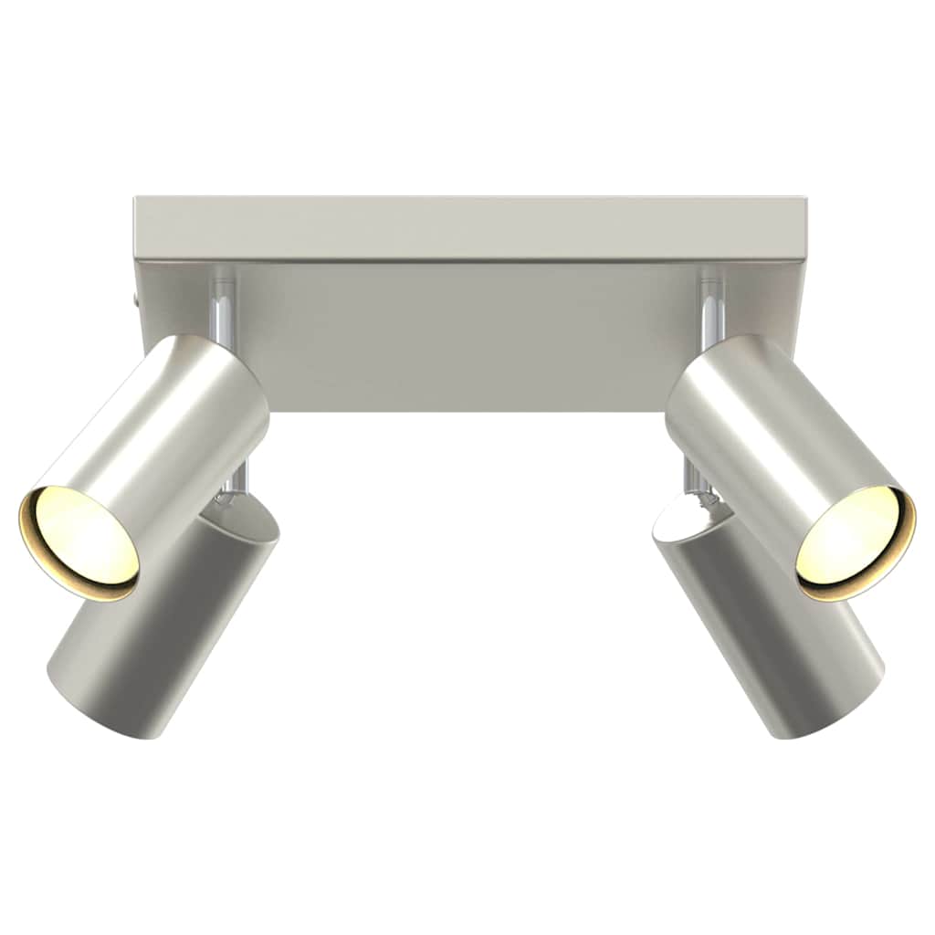 Deckenstrahler mit Strahlern Nickel 26 x 26 x 16 cm Metall