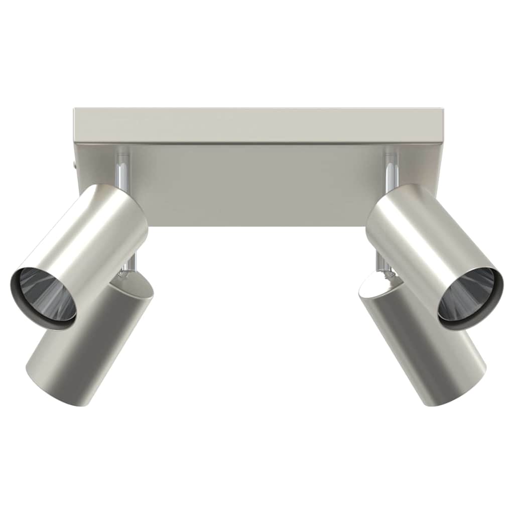 Deckenstrahler mit Strahlern Nickel 26 x 26 x 16 cm Metall