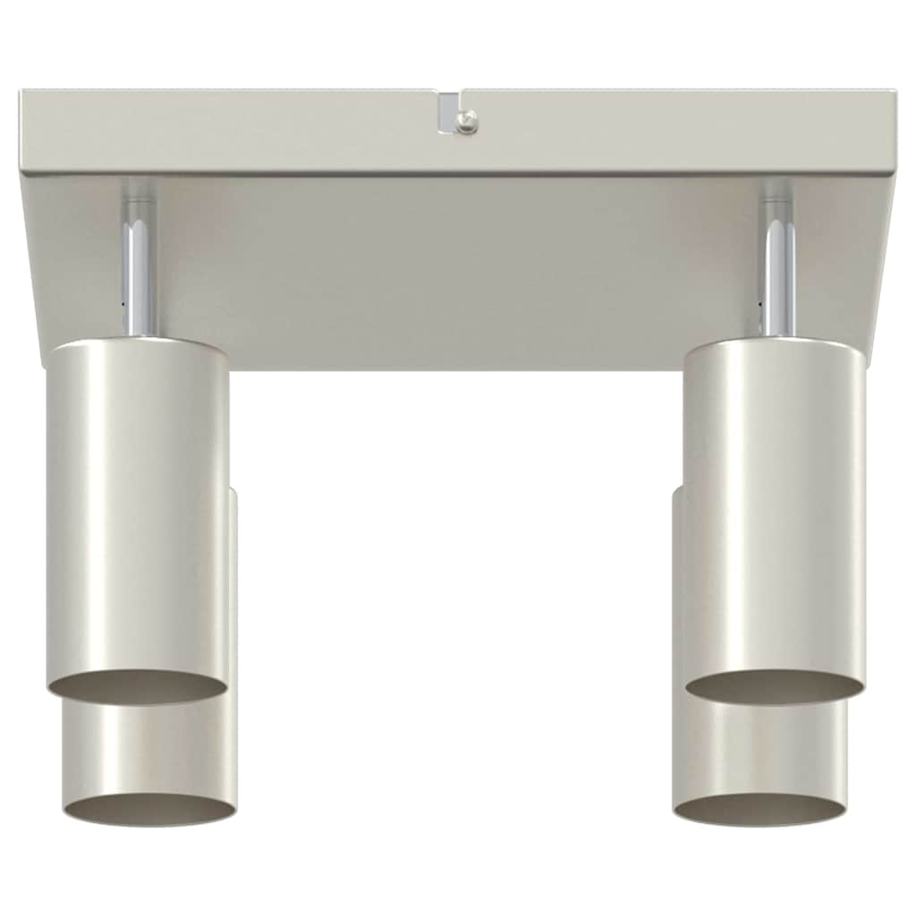Deckenstrahler mit Strahlern Nickel 26 x 26 x 16 cm Metall