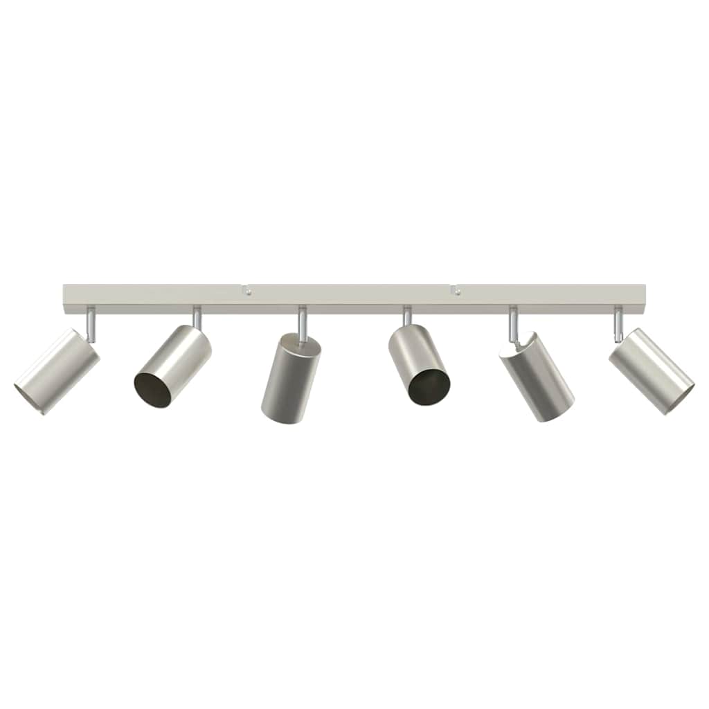 Deckenstrahler mit Strahlern Nickel 73 x 6 x 16 cm Metall