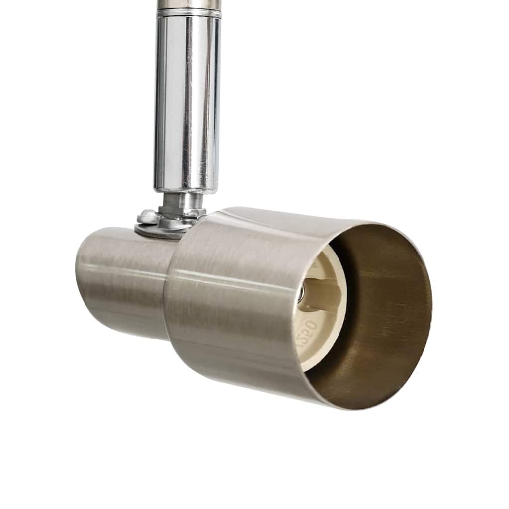 Deckenstrahler mit Strahlern Nickel 70 x 9 x 12,5 cm Stahl
