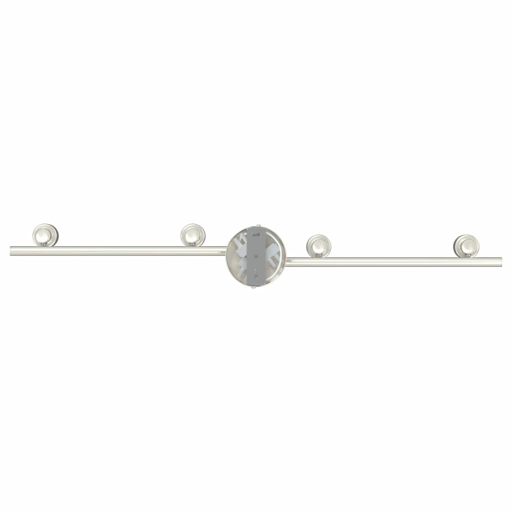 Deckenstrahler mit Strahlern Nickel 70 x 9 x 12,5 cm Stahl