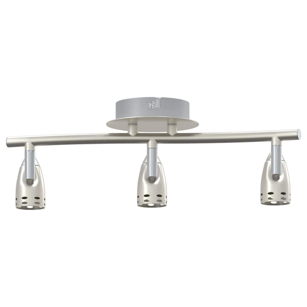 Deckenstrahler mit Strahlern Nickel 36,5 x 10 x 12,5 cm Metall