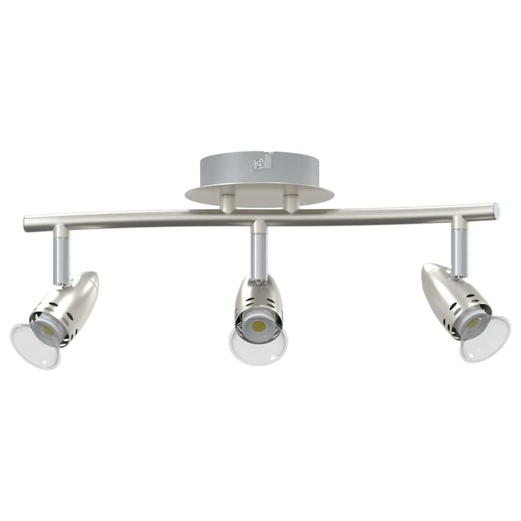 Deckenstrahler mit Strahlern Nickel 36,5 x 10 x 12,5 cm Metall