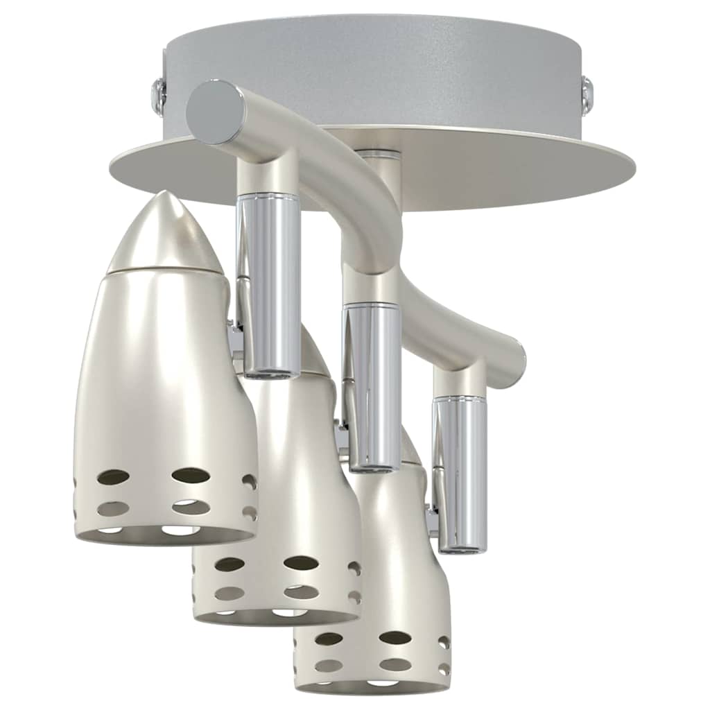 Deckenstrahler mit Strahlern Nickel 36,5 x 10 x 12,5 cm Metall