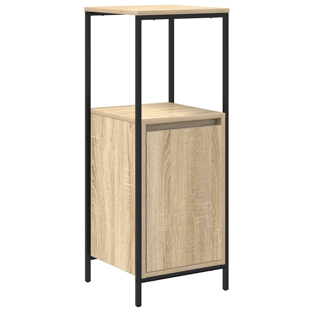 Badezimmermöbel-Set mit Regal 3 pcs Sonoma-Eiche Holzwerkstoff