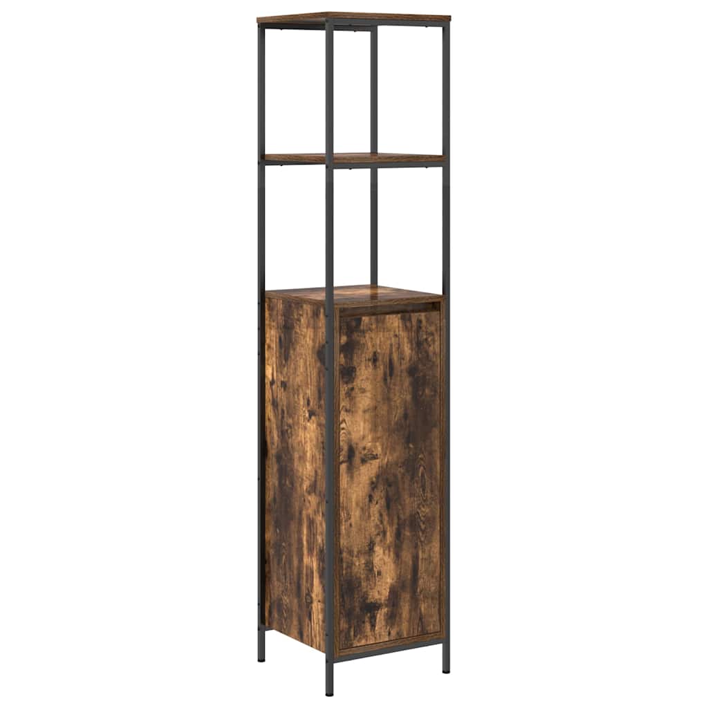 Badezimmermöbel-Set 3 pcs Geräucherte Eiche Holzwerkstoff