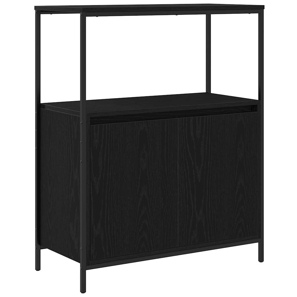 Badezimmermöbel-Set 5 pcs Schwarz Eichen-Optik Holzwerkstoff