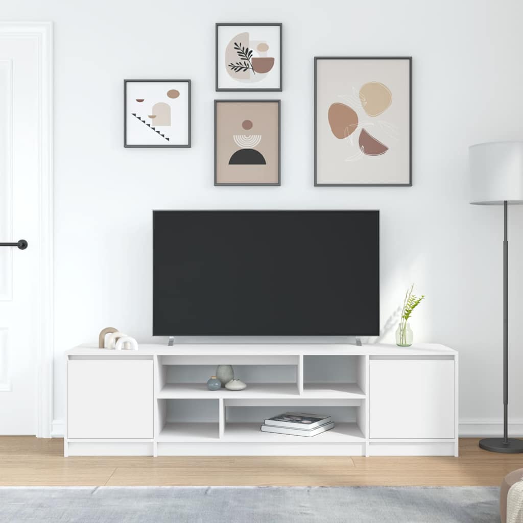 TV-Schrank Weiß 188,5x41x50 cm Holzwerkstoff