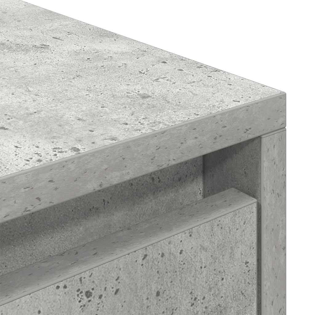 TV-Schrank Betongrau 188,5x41x50 cm Holzwerkstoff