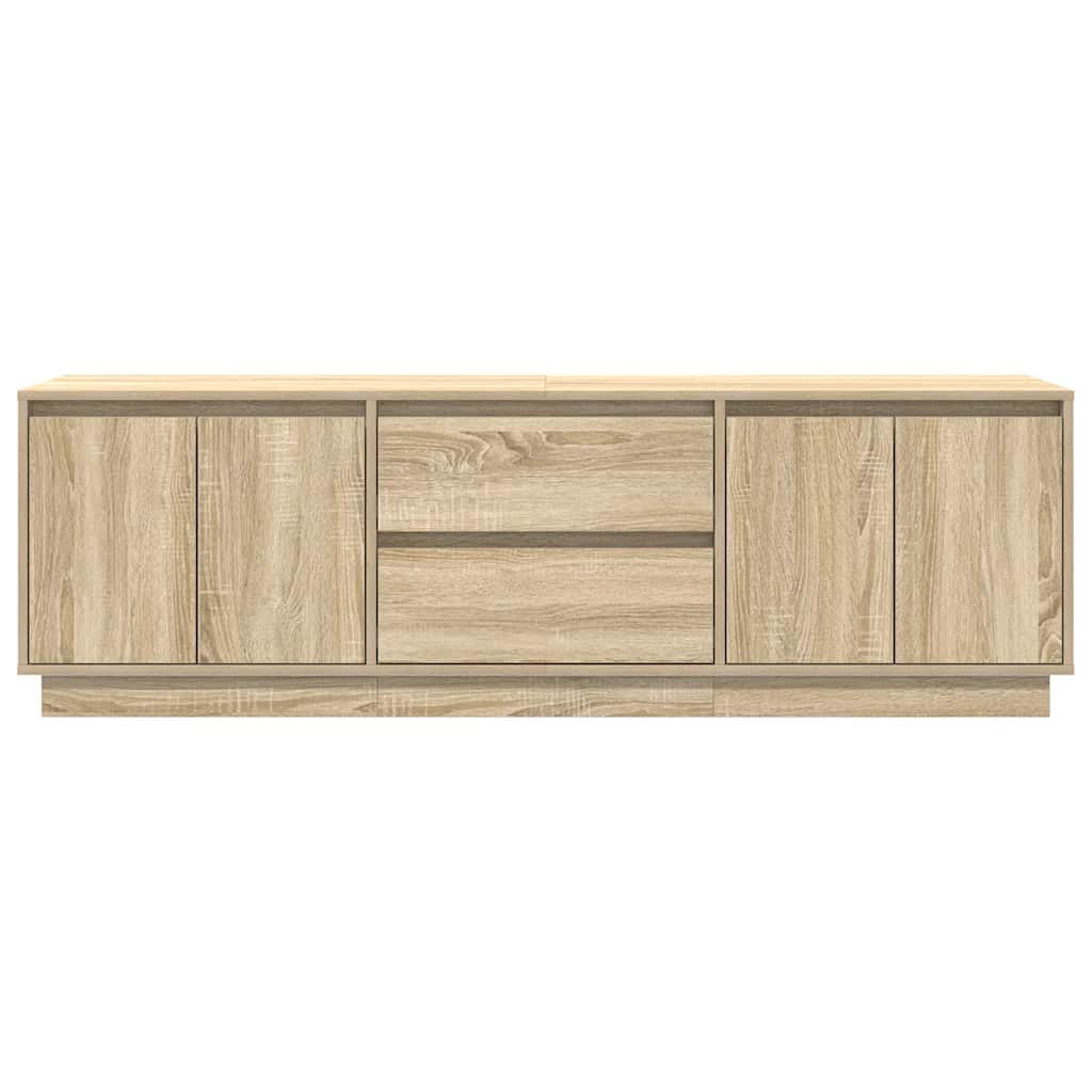 TV-Schrank mit LED-Leuchten Sonoma-Eiche 160,5x41x50 cm