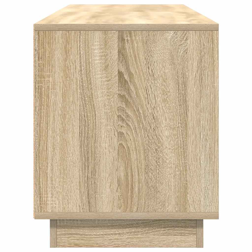 TV-Schrank mit LED-Leuchten Sonoma-Eiche 160,5x41x50 cm