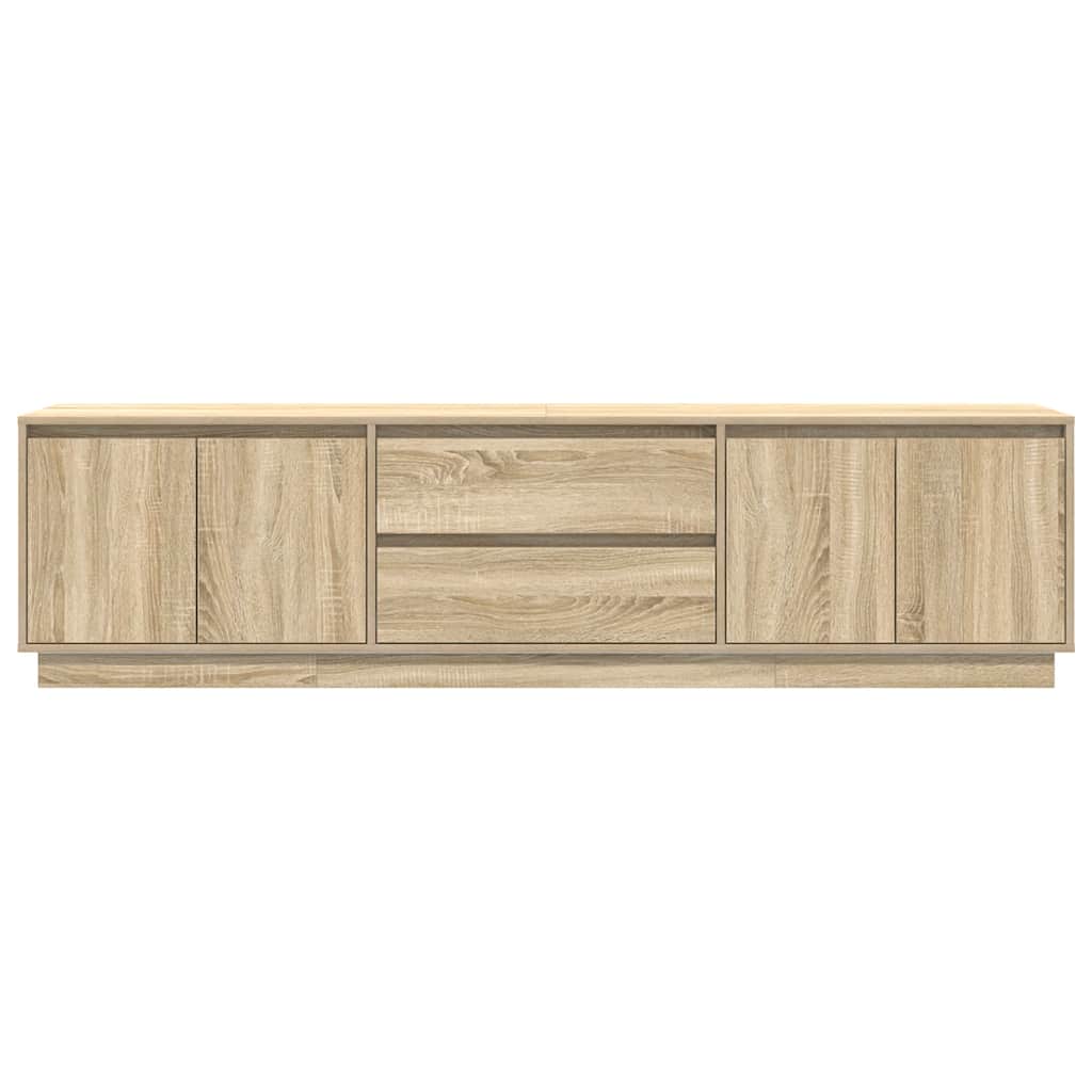 TV-Schrank mit LED-Leuchten Sonoma-Eiche 193,5x41x50 cm