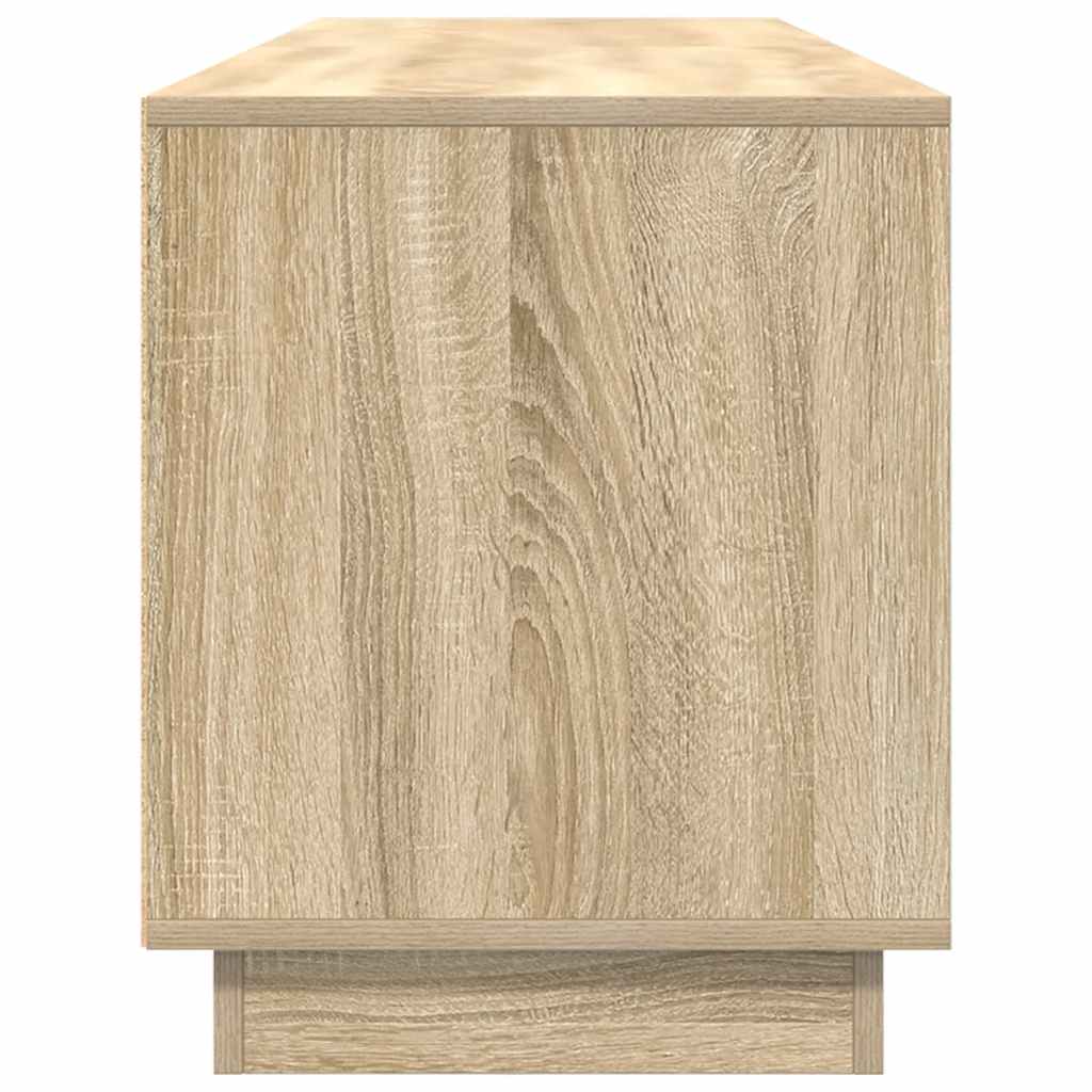 TV-Schrank mit LED-Leuchten Sonoma-Eiche 193,5x41x50 cm