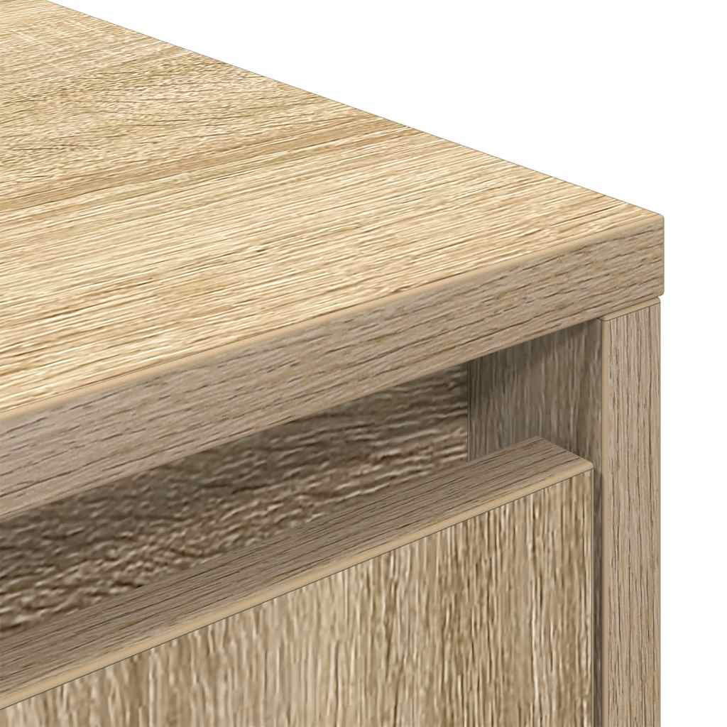 TV-Schrank mit LED-Leuchten Sonoma-Eiche 193,5x41x50 cm