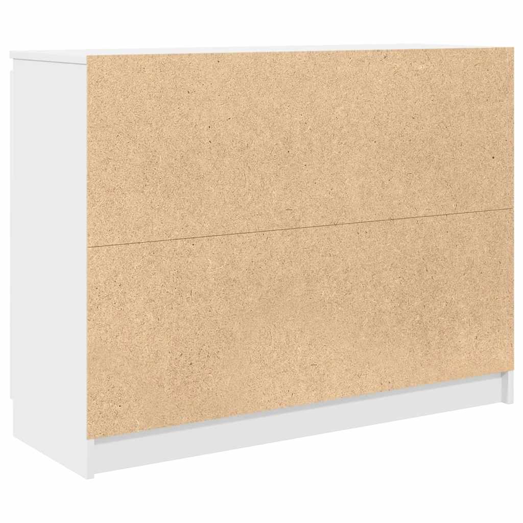 Sideboard mit Schubladen Weiß 100,5x35x76 cm Holzwerkstoff