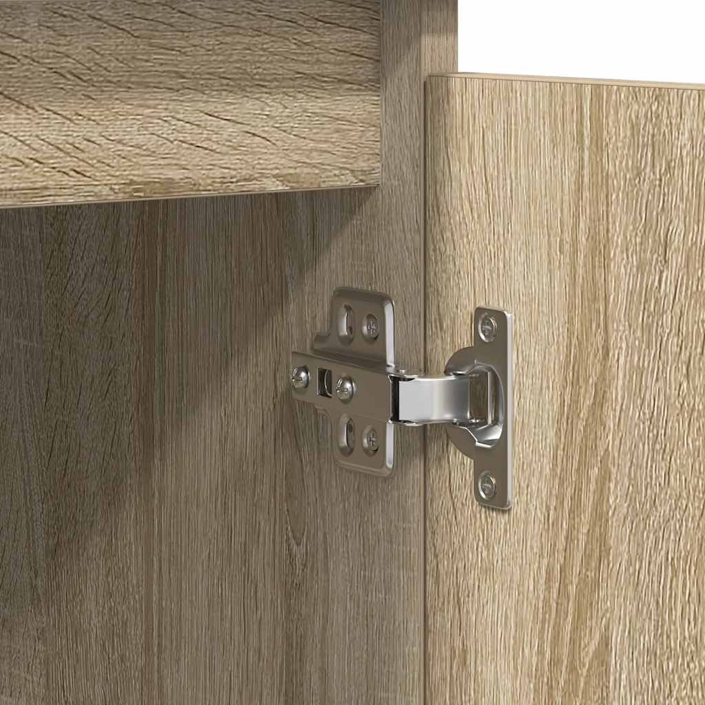 Sideboard mit Schubladen Sonoma-Eiche 100,5x35x76 cm