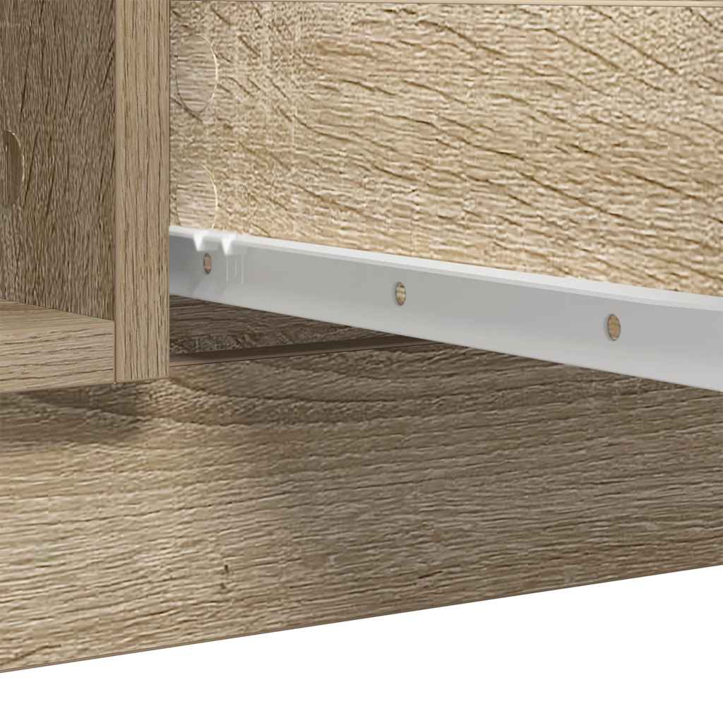 Sideboard mit Schubladen Sonoma-Eiche 100,5x35x76 cm