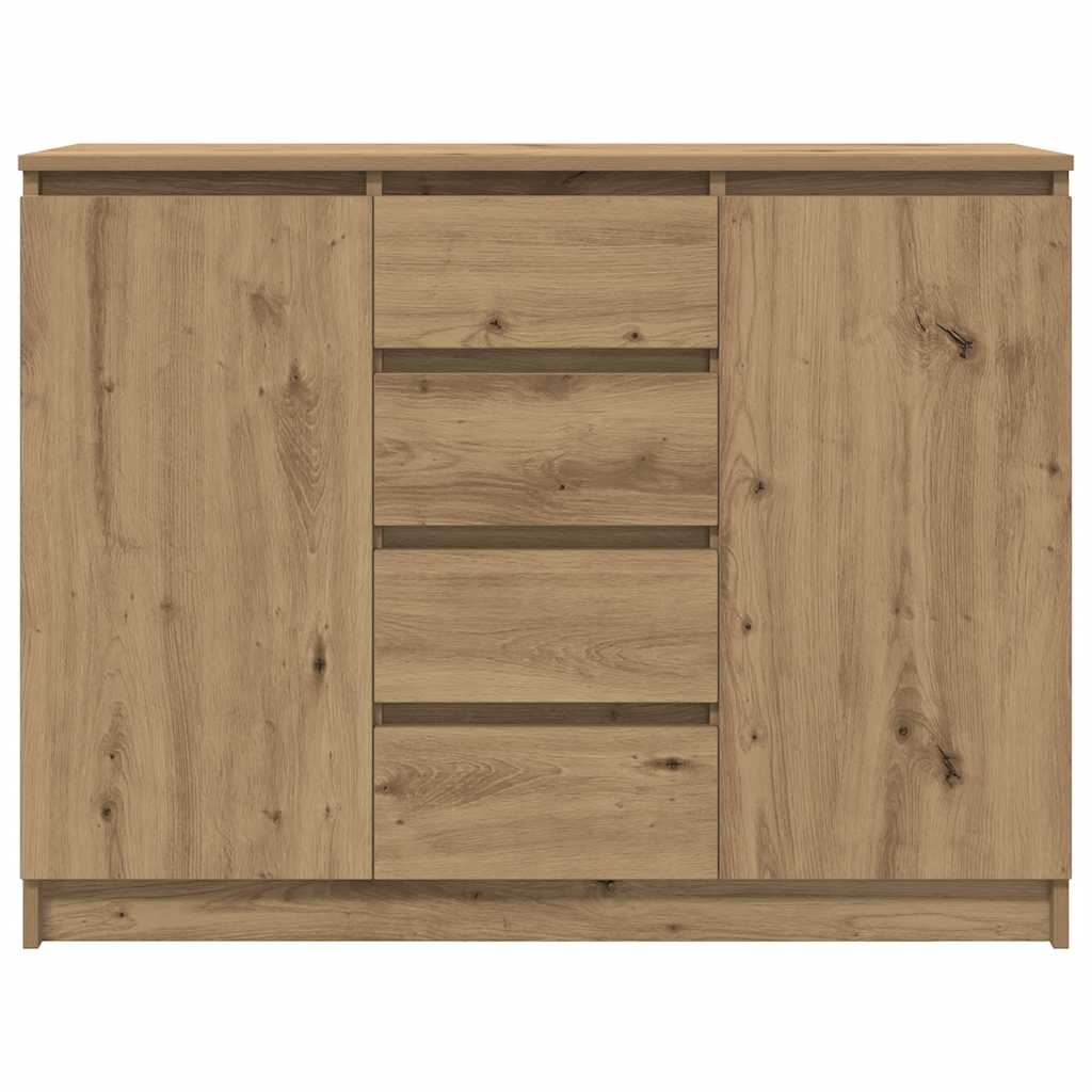 Sideboard mit Schubladen Artisan-Eiche 100,5x35x76 cm