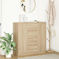 Sideboard mit Schubladen Sonoma-Eiche 100,5x35x98,5 cm