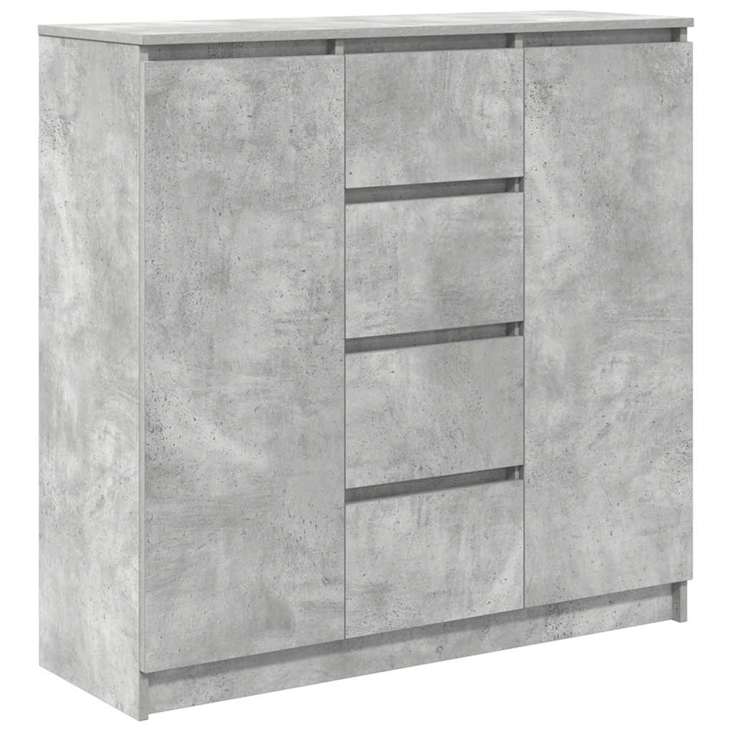 Sideboard mit Schubladen Betongrau 100,5x35x98,5 cm