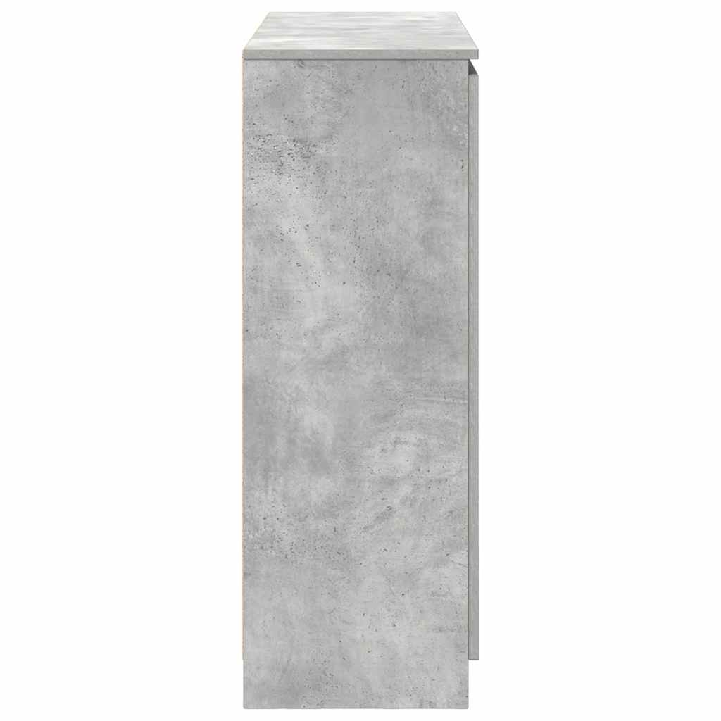 Sideboard mit Schubladen Betongrau 100,5x35x98,5 cm