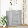 Sideboard mit Schubladen Grau Sonoma 100,5x35x98,5 cm