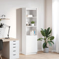 Highboard Weiß 50x35x180 cm Holzwerkstoff