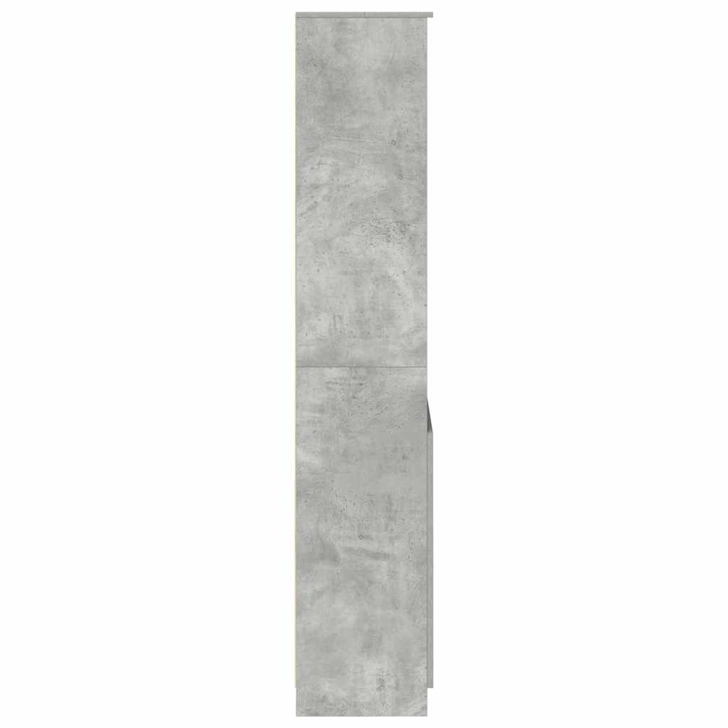 Highboard Betongrau 70x35x180 cm Holzwerkstoff