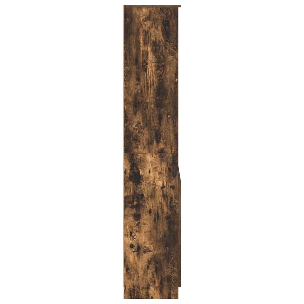 Highboard Räuchereiche 70x35x180 cm Holzwerkstoff