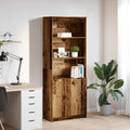 Highboard Altholz-Optik 70x35x180 cm Holzwerkstoff