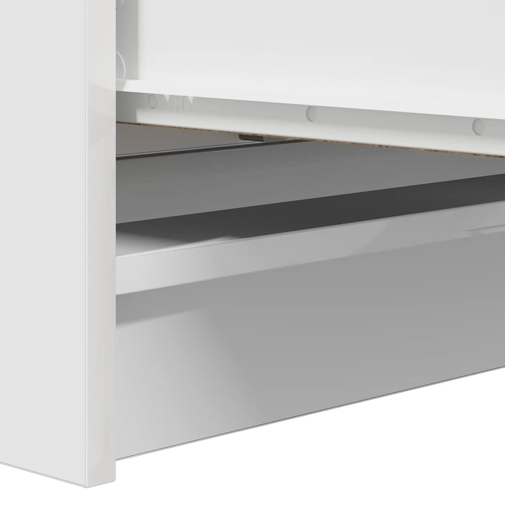 Sideboard Weiß 80x35x99 cm Holzwerkstoff