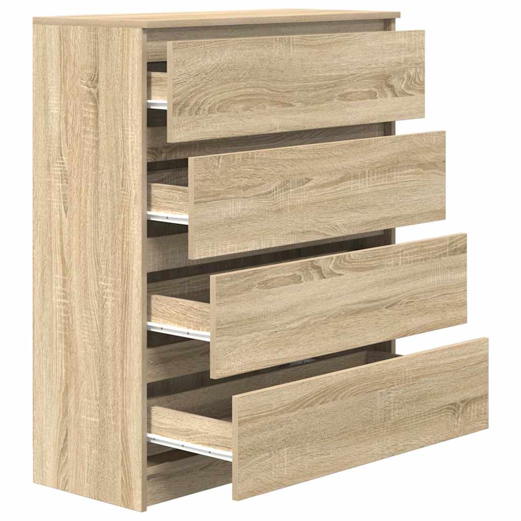 Sideboard Sonoma-Eiche 80x35x99 cm Holzwerkstoff