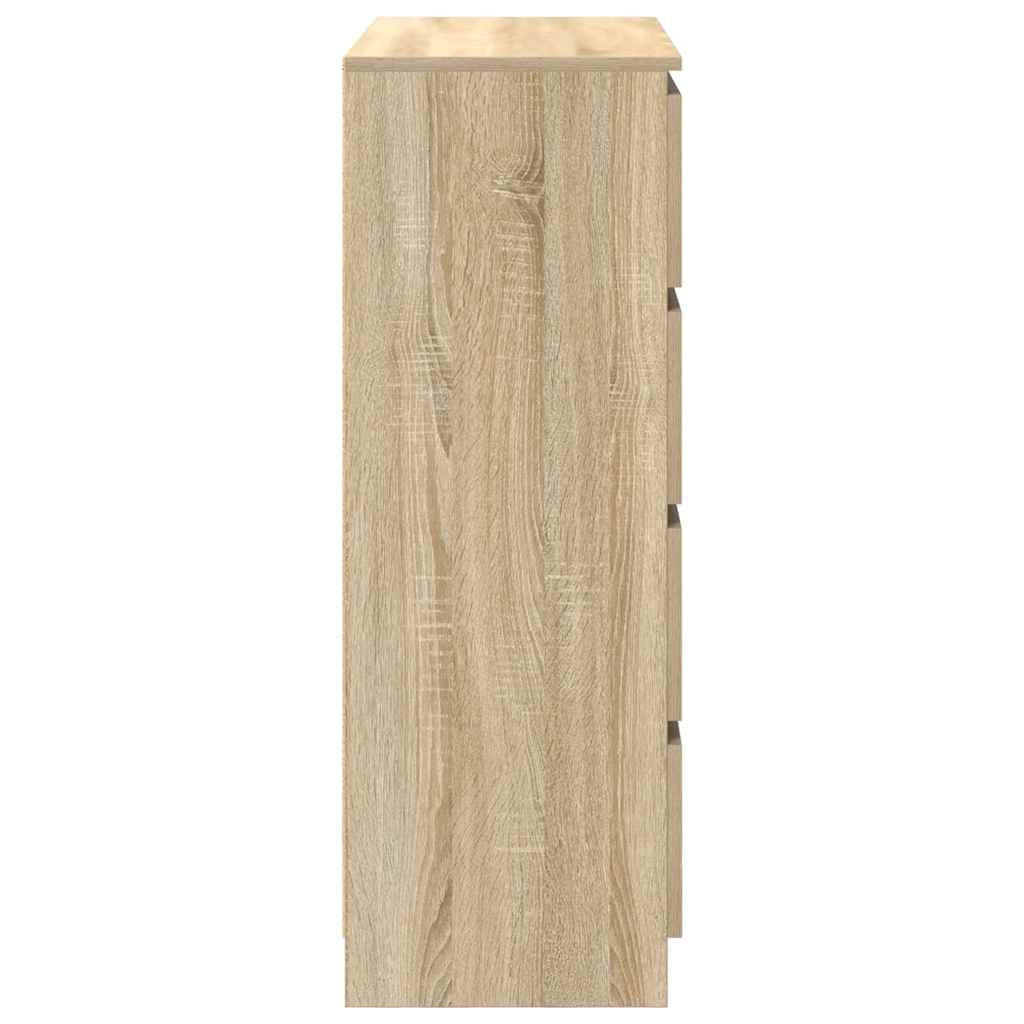 Sideboard Sonoma-Eiche 80x35x99 cm Holzwerkstoff