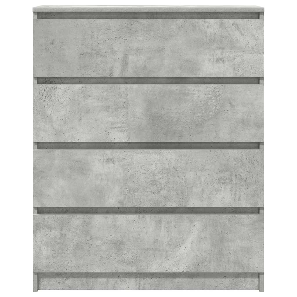 Sideboard Betongrau 80x35x99 cm Holzwerkstoff